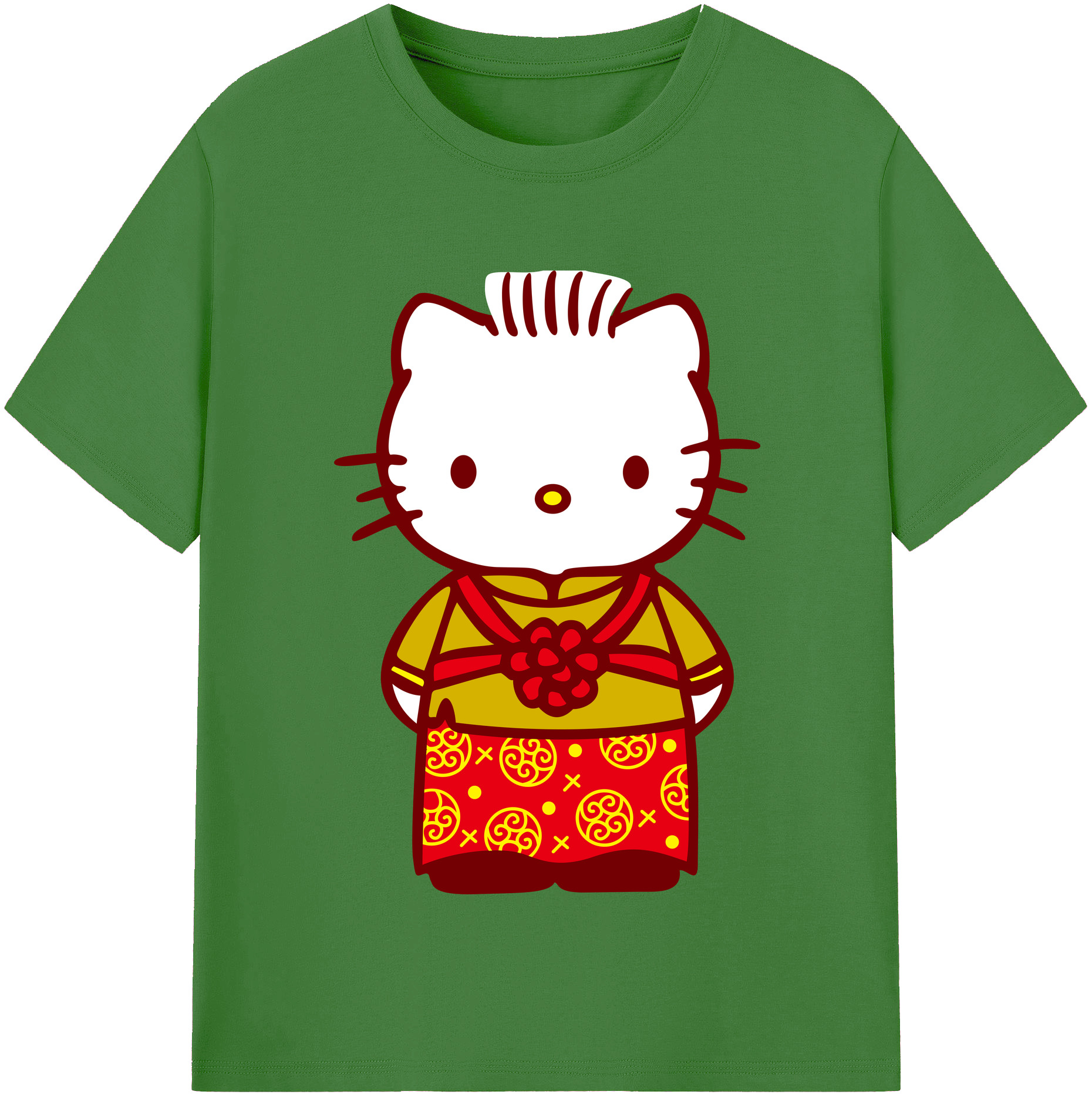 （画像用） Hello Kitty ハローキティ レディースカジュアルプリントTシャツ（綿100％）